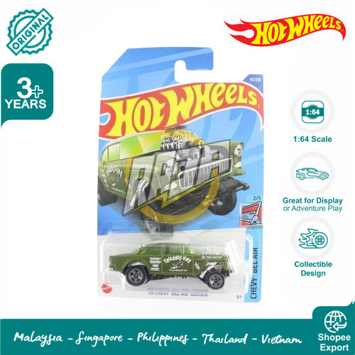 Hot wheels Reguler 55 Chevy Bel Air Gasser Triassic Five