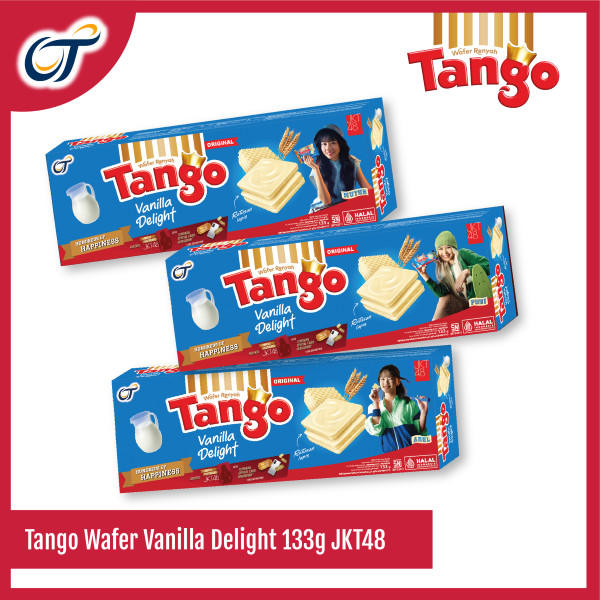 

Tango Wafer Vanilla Delight 133GR EXCLUSIVE JKT48 - [Isi 3 Pcs]