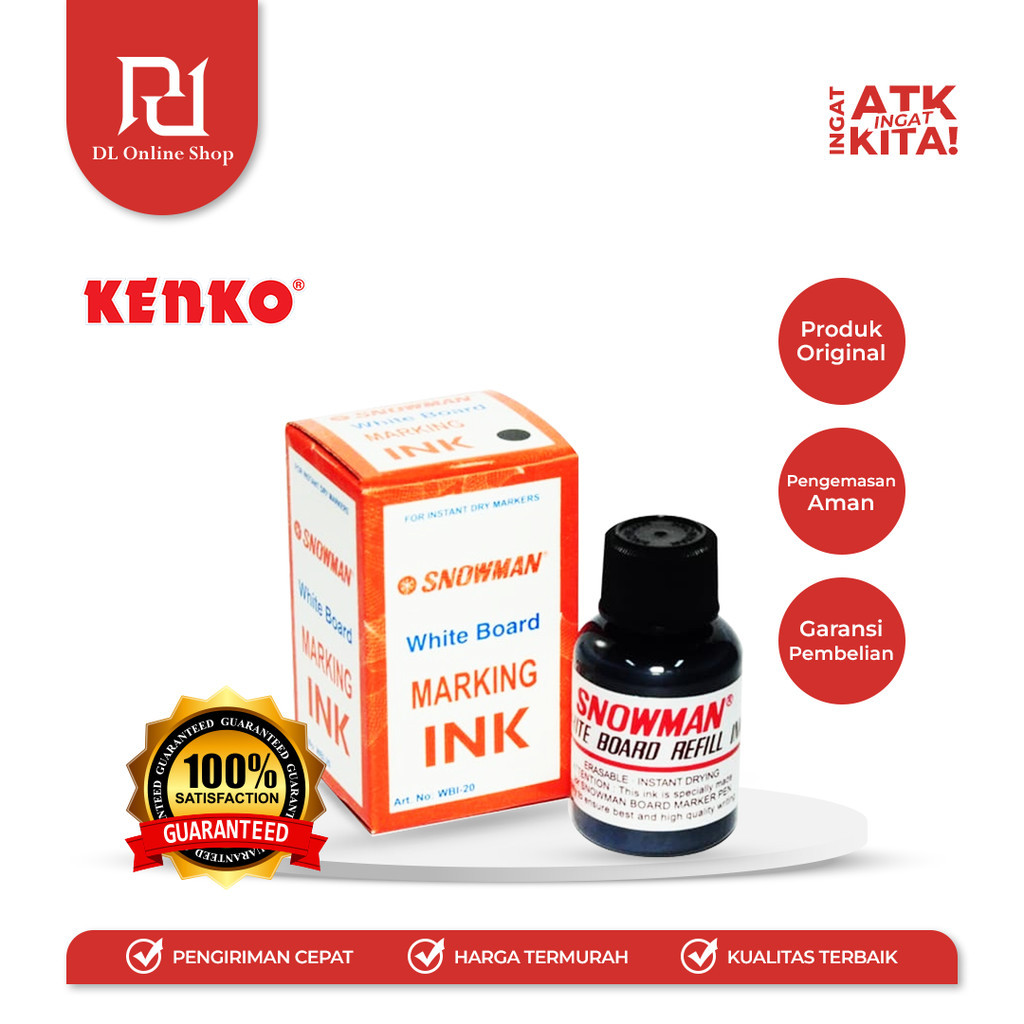 

SNOWMAN REFILL SPIDOL PAPAN TULIS/ WHITEBOARD MARKER & SPIDOL PERMANEN/ PERMANENT MARKER (1PC)