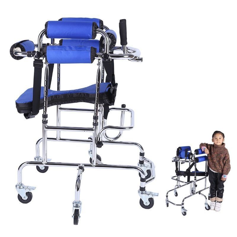 Walker Anak Cerebral Palsy Rollator Walker Alat Bantu Jalan Untuk Anak 90-120cm Rehabilitasi Polio