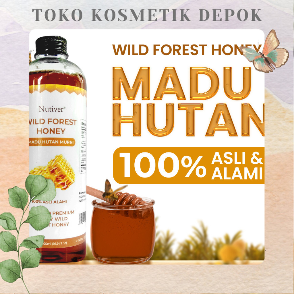 

NUTIVER | MADU HUTAN MURNI 100% | MADU HUTAN UKURAN 500ML | WILD FOREST | HONEY RAW NATURAL ASLI | MADU HUTAN | TKD