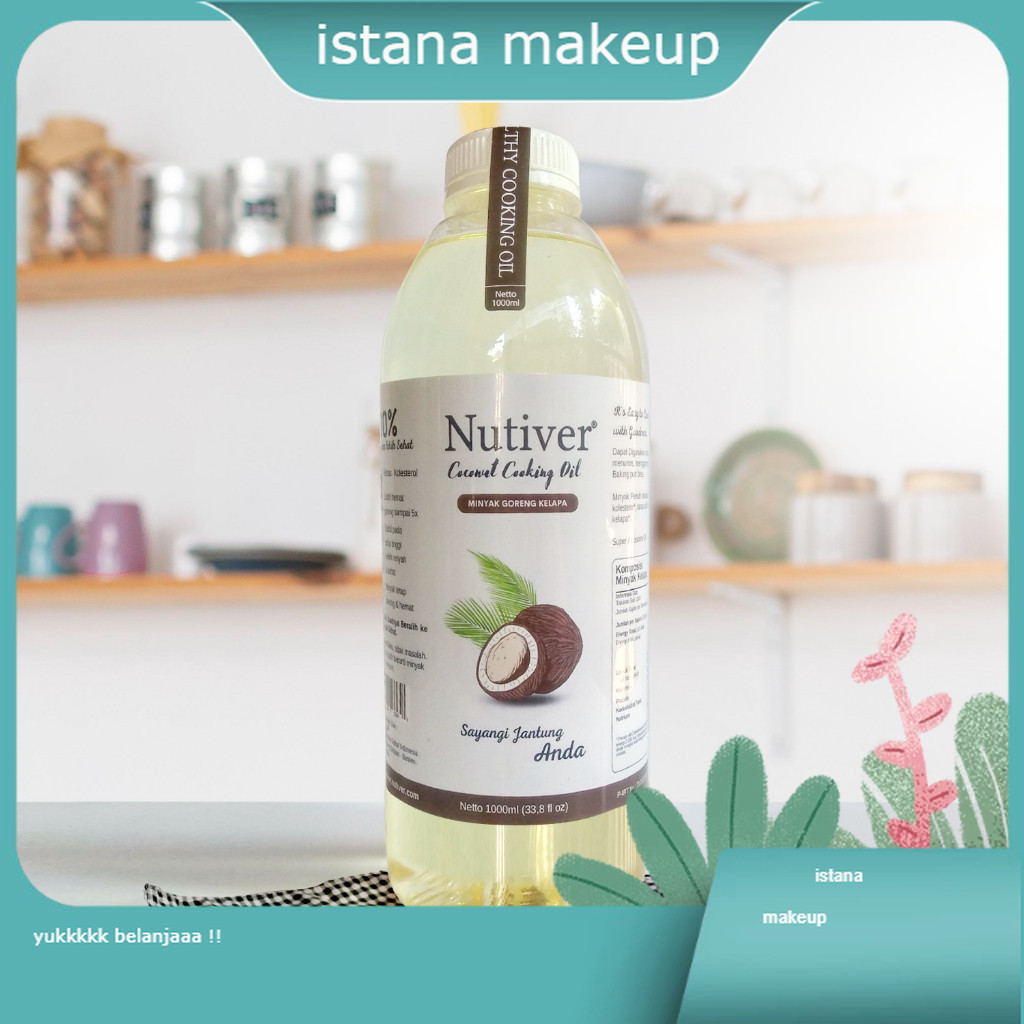 

NUTIVER | MINYAK GORENG KELAPA 1 LITER | COCONUT COOKING OIL | MINYAK GORENG SEHAT | MINYAK KELAPA MURNI 100% | MINYAK | IM