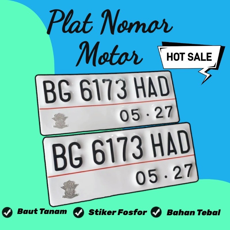 plat motor ori baut tanam