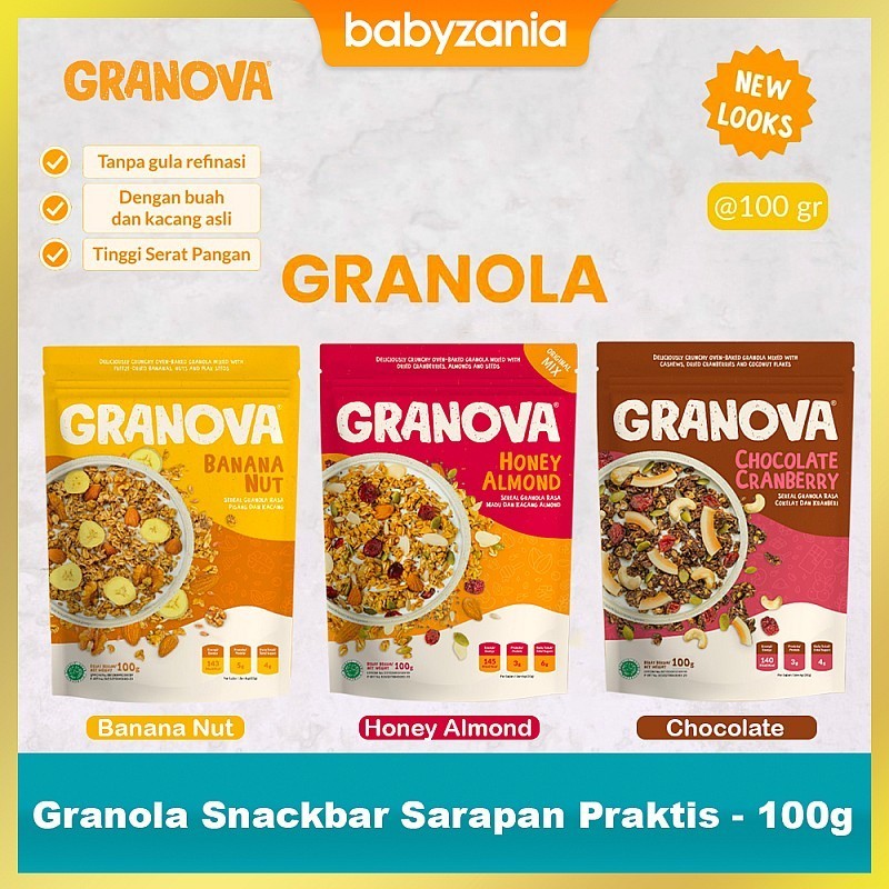 

Granova Granola Sereal Sarapan Sehat - 100 gr