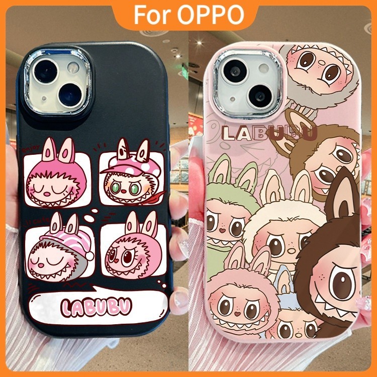 Coverku Casing Ponsel Pasangan Seri KartunCasing Ponsel Silikon Untuk Oppo A94 A17 A78 A5 A15 A54s A