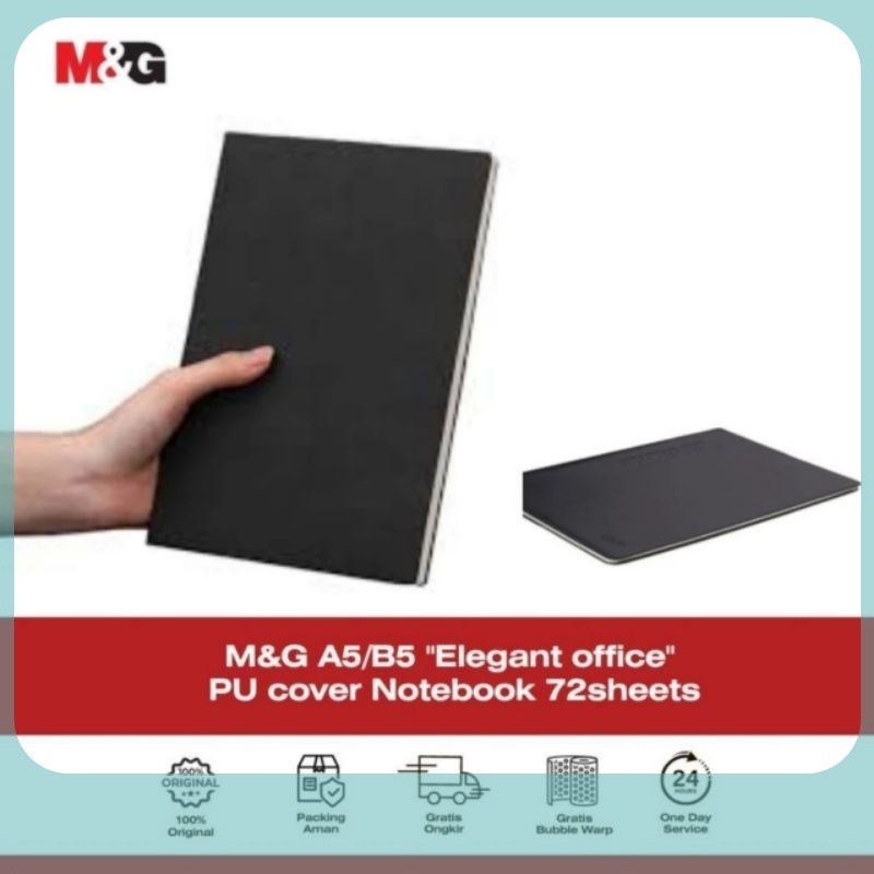 

M&G A5/B5 "Elegant office" PU cover Notebook 72sheets