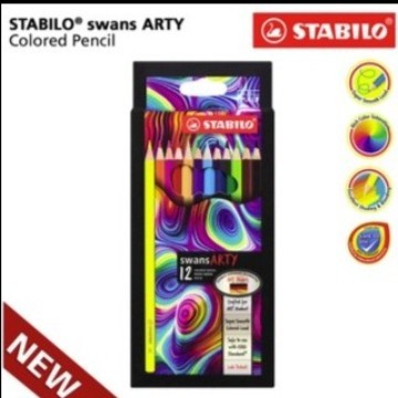 

STABILO swans ARTY Colored Pencils 12 pcs / Pensil Warna isi 12 pcs