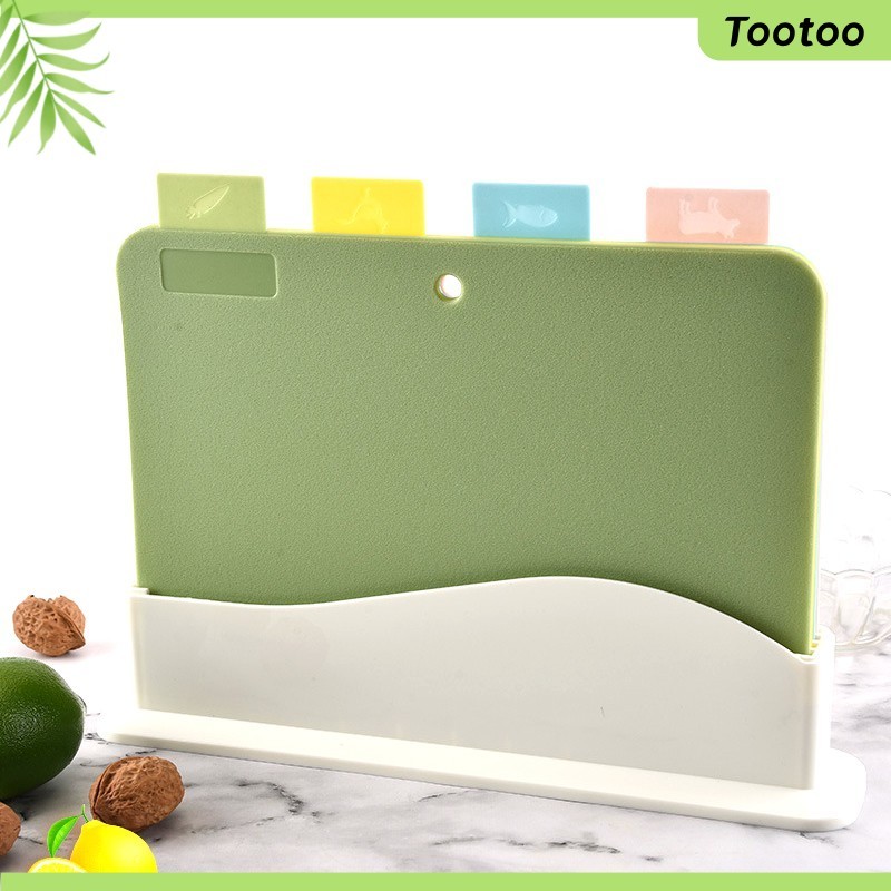 Tootoo❤ Talenan Multifungsi Talenan Plastik / Cutting Board / Talenan Fleksibel Set Anti slip Choppi