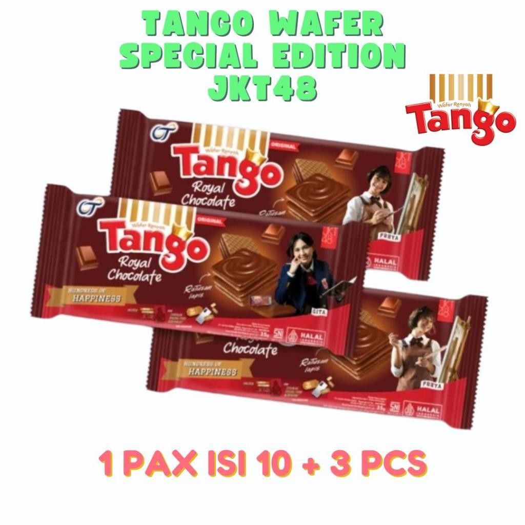 

Tango wafer JKT 48 special edition exclusive JKT 48 1 pax isi 10 + 3 pcs