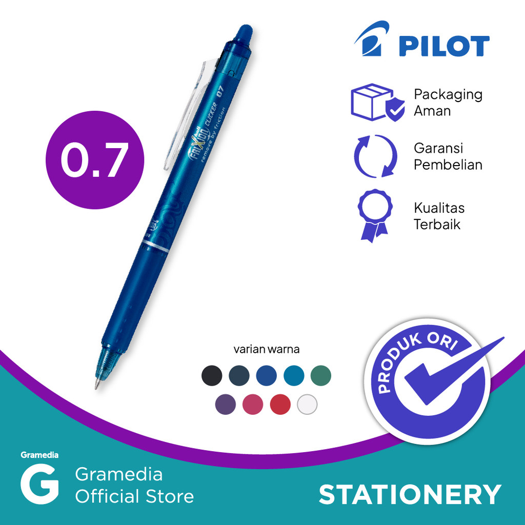 

Pilot Ballpen Frixion Clicker Blrt Fr 07 - L.Blue