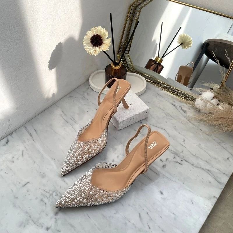 [12.12 Birthday Sale] - Zara Heels Wanita Permata 7935 - 5cm