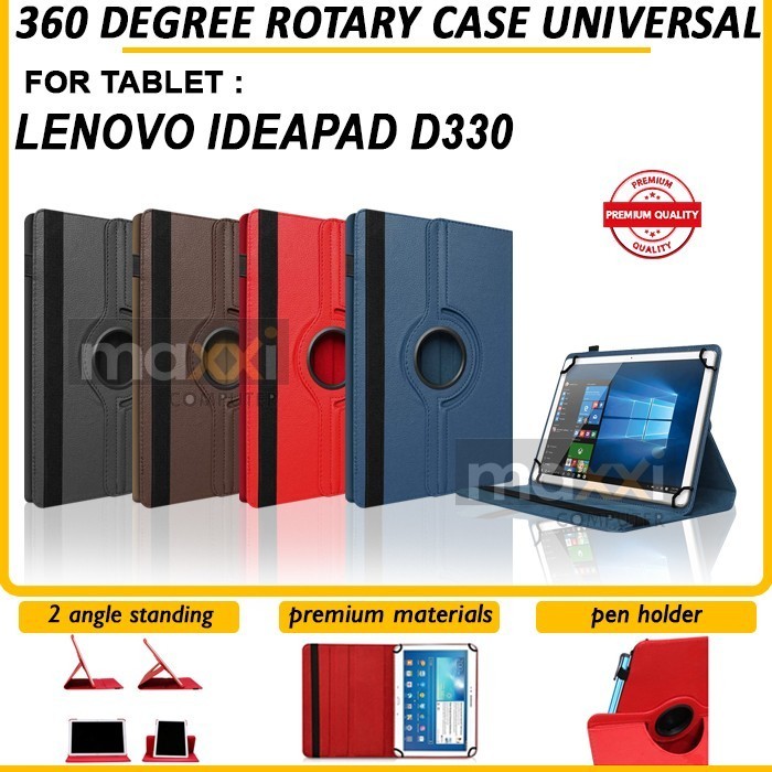 Laptop Lenovo Ideapad D330 10.1 Inch Flipcase Flipcover Bookcover Case - BLACK