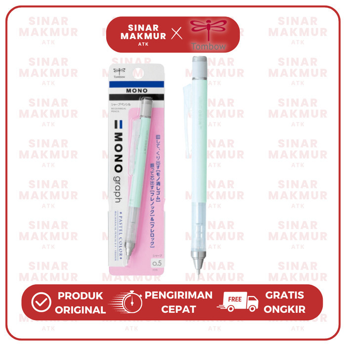 

D3W! Pensil Mekanik/Mechanical Pencil/Shaker Pencil Mono Graph Pastel 0.5mm DPA-136 Mono Tombow