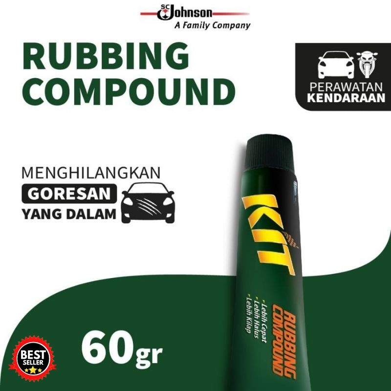 KIT RUBBING COMPOUND / KOMPON BODY MOTOR MOBIL POLES RABIN PENGKILAP T BEKAS LECET GORES 60 GR