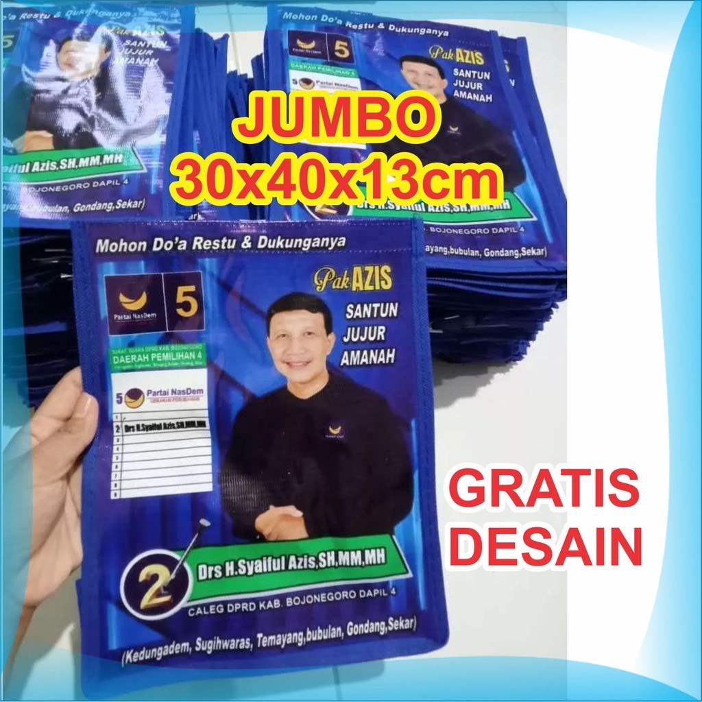 

JAYAPRINT - Tas Bingkisan Sembako Kampanye Caleg Partai DPR Bupati