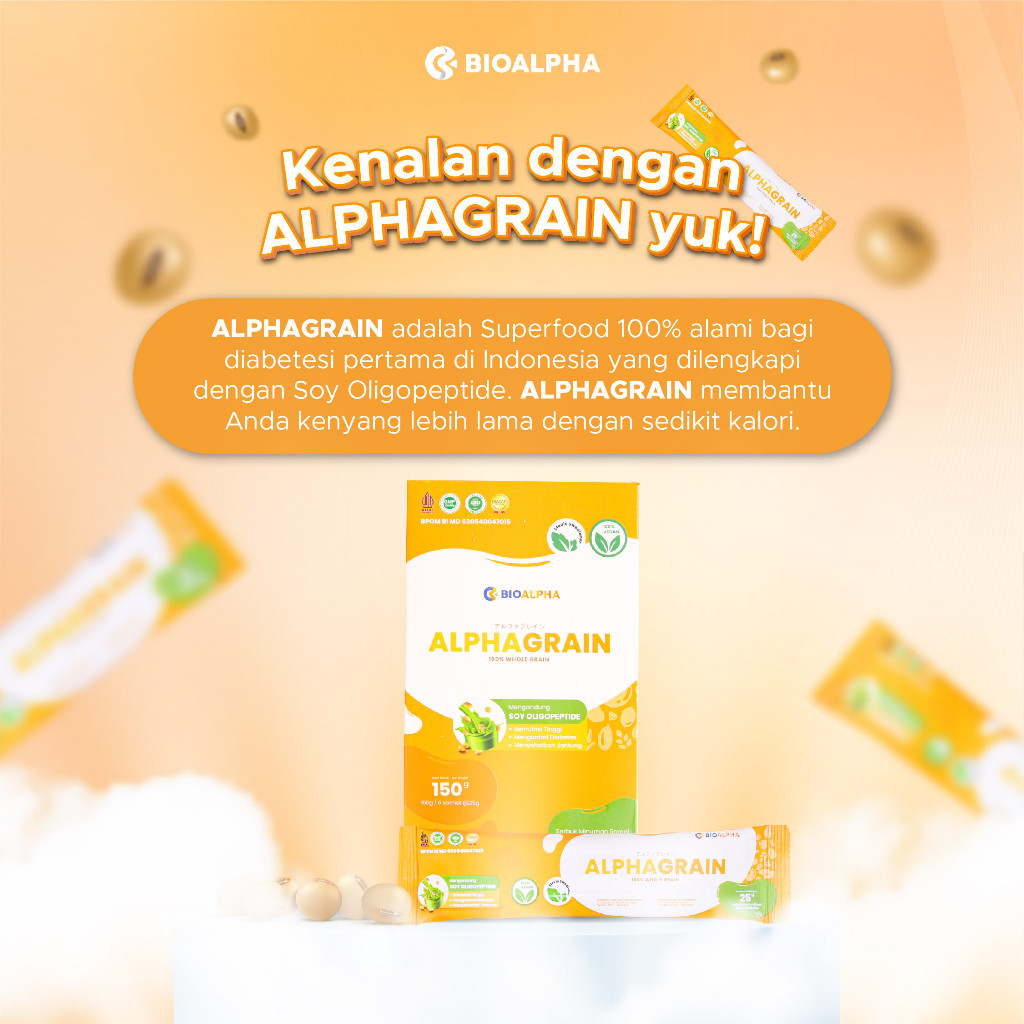 

RB Alphagrain isi 6 Sachet: Minuman Pengganti makanan untuk diabetsi Rasa Matcha kartika2411 Jakarta