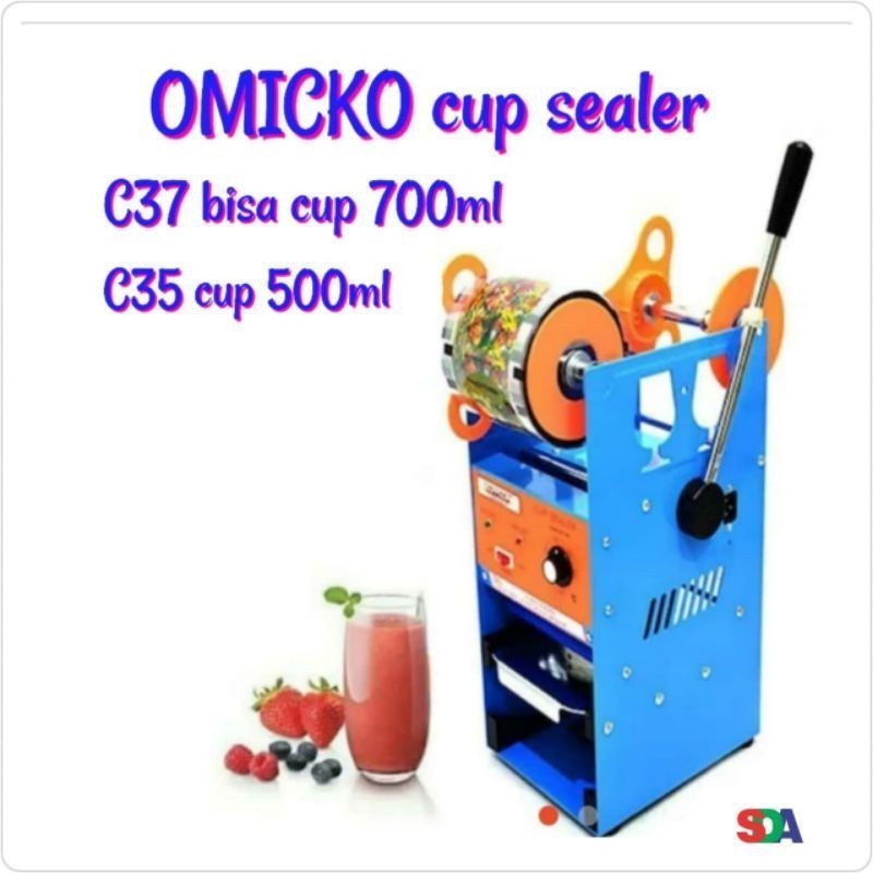Omicko Cup Sealer C35 C37 C39 Las Cup Perekat Cup