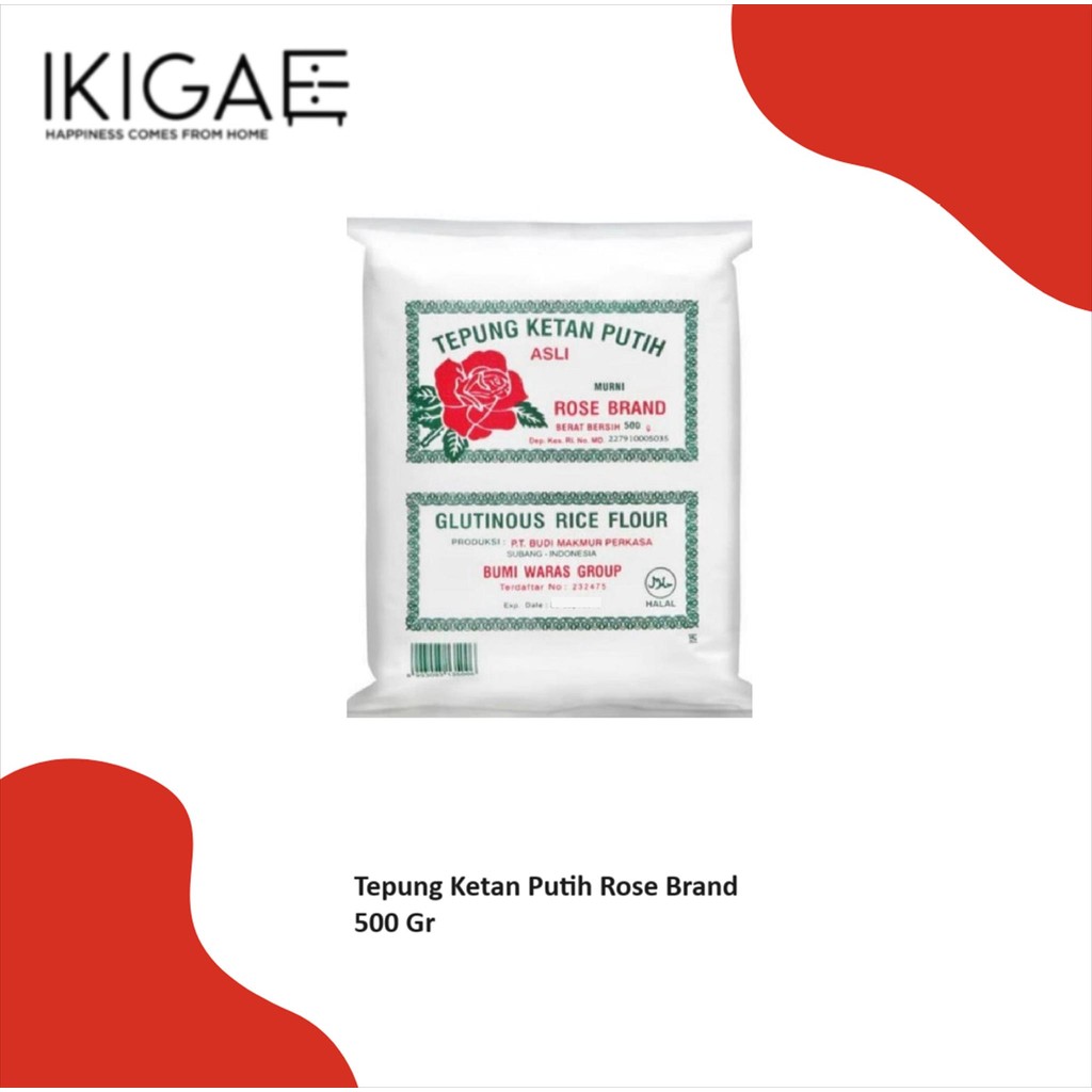 

ROSE BRAND TEPUNG KETAN PUTIH KEMASAN 500 GR ORIGINAL !!!