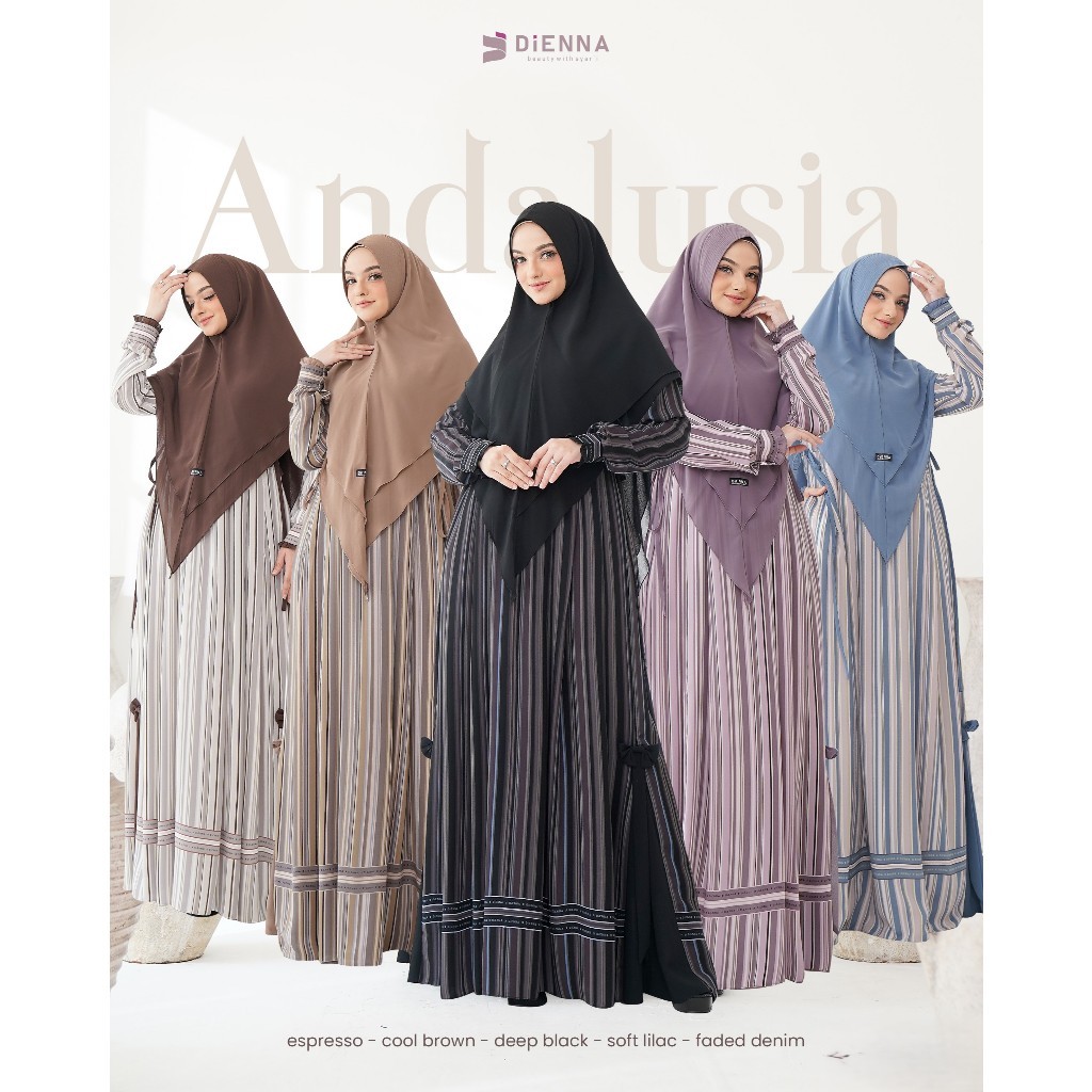 DIENNA ANDALUSIA DRESS ONLY - DIENNA NEW PRODUK - DIENNA PREMIUM SALUR - KONDANGAN -LAMARAN SERAGAMA
