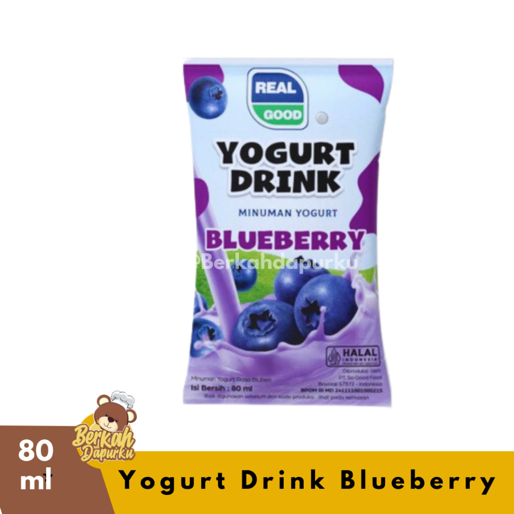 

Real Good Yogurt Drink Blueberry 80ml Isi 5pcs Termurah