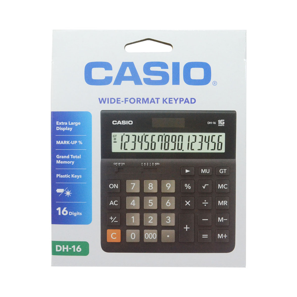 

Kalkulator Casio Practical Calculator DH-16 Original 16 Digit