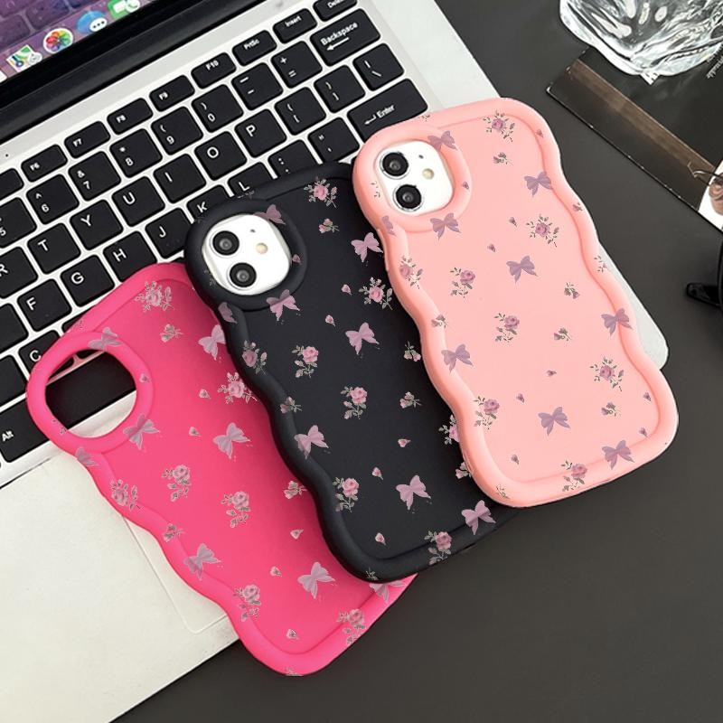 Casing For Vivo Y91C Y91 Y91i Y75 5G Y51 2020 Y51a Y51s Y53s 4G Y55 5G Y56 CaseBusur Bunga Flower Bo