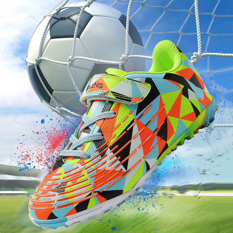 TF：TURF Kids Soccer Shoes Teenagers Children Soccer Cleats Junior Football Shoes Boys Girls Sneakers