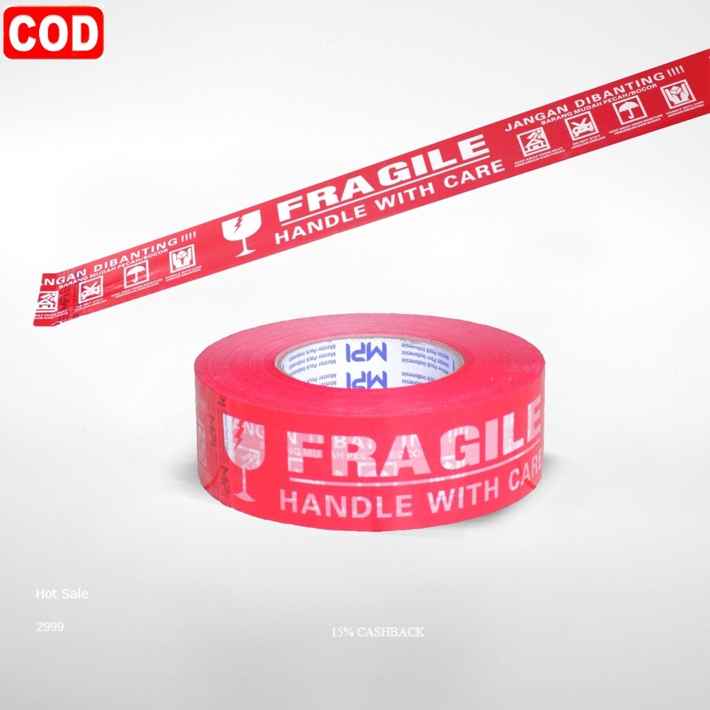 

Lakban Fragile Merah Jangan Dibanting 48mmx300 Yard MPI Jumbo
