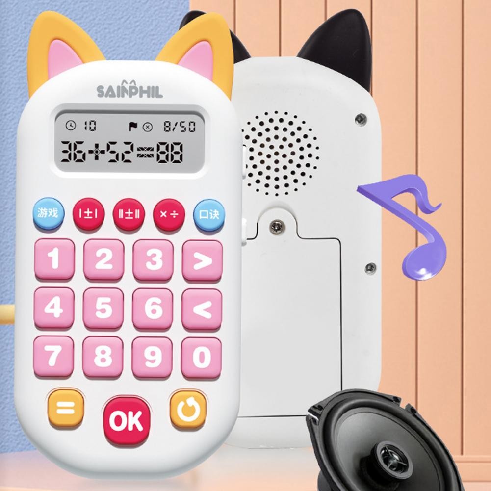 

Great Parent-child Interactive Maths Teaching Calculator Toy Math Teaching Calculator Smooth Edge Auto-checking
