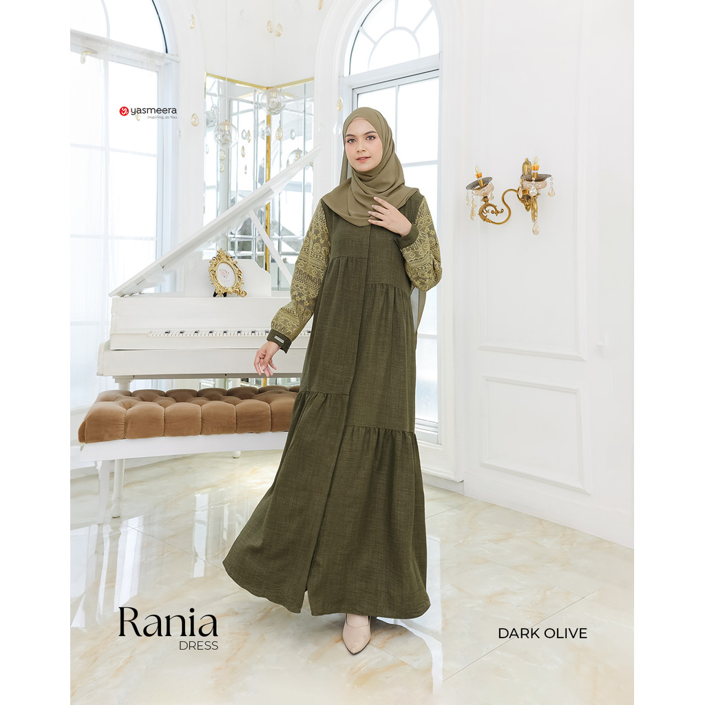 YASMEERA ORIGINAL - Gamis RANIA 2.0 - Gamis Lebaran 2024 Model Gamis Terbaru - Gamis Kekinian 2024 V