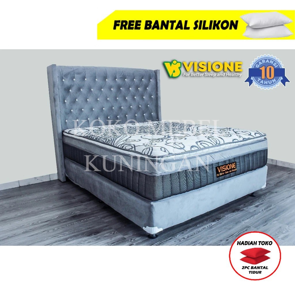 (BONUS BANTAL) Springbed minimalis visione springbed AUSSIE garansi resmi 10 Tahun Matras Salute KUN