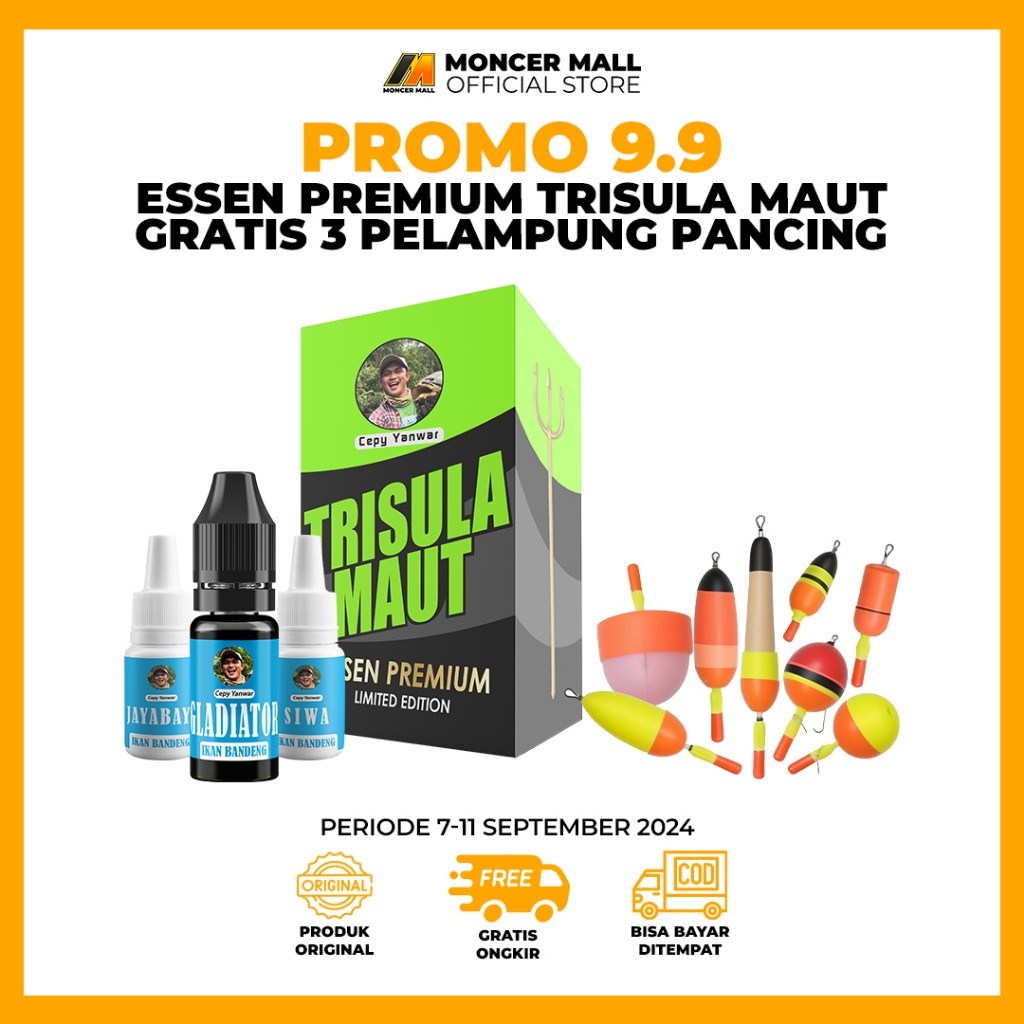 ESSEN Essen Mancing Trisula Maut Pilihan Om Cepy Yanwar Untuk Pancing Ikan Mas Nila Bawal Lele Guram