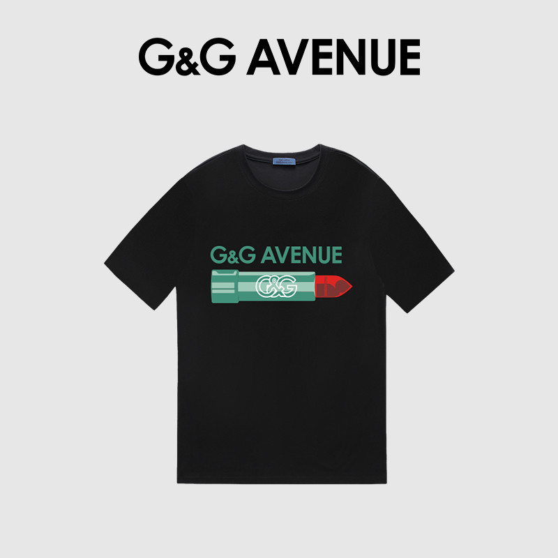 T-Shirt KAOS GUCCI Berwarna Hitam, Pilihan untuk Pasangan dengan Atasan Putih yang Stylish dan Kerah