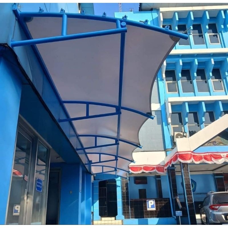 Atap Kanopi Membran Bahan Pvc 420 Gsm Custom Harga Permeter Persegi