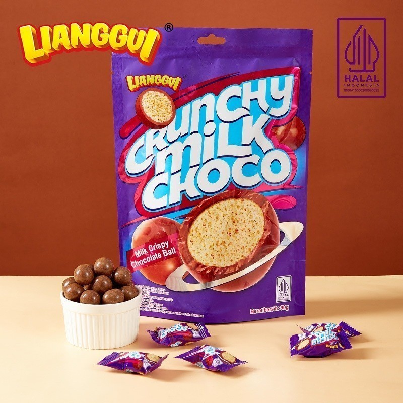 

[Makanan viral halal unik] HALALLianggui Dengan Rasa Susu Cocok Untuk Cemilan Crunchy Milk Choco Anak Dan Keluarga Coklat Viral Coklat Yang Crunchy Anak