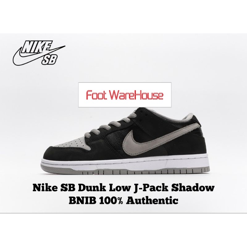 Foot WareHouse Sepatu Nike SB Dunk Low J-Pack Shadow Black Grey BQ6817-007 BNIB Original 100% Authen