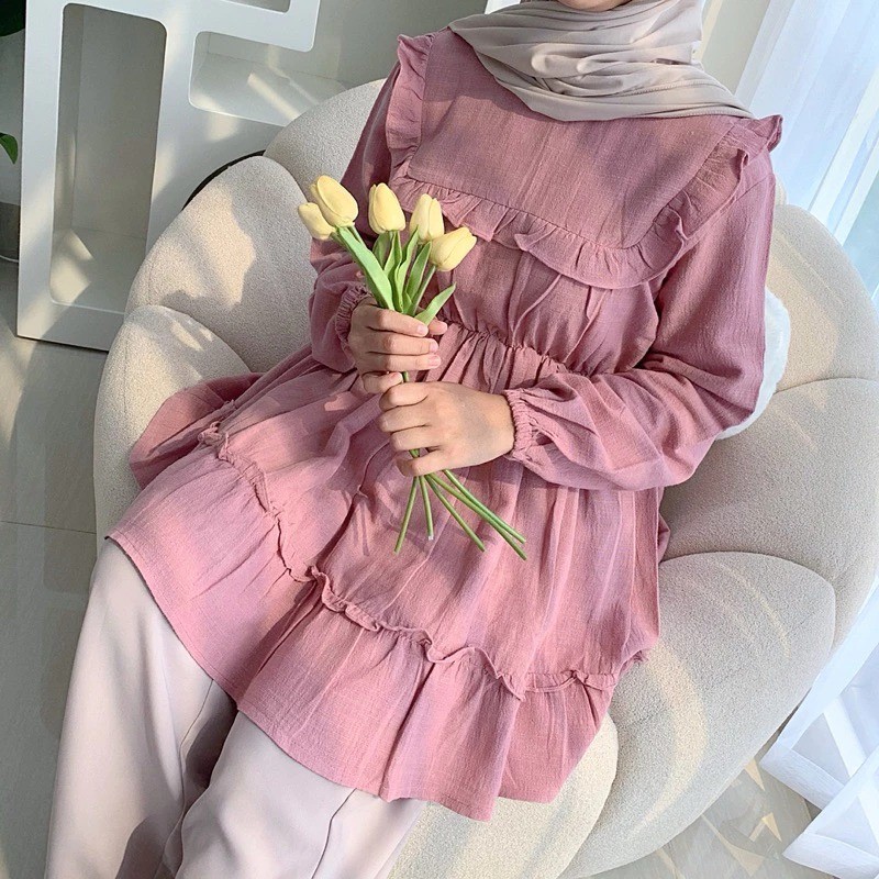 KF - ZRX LEVIORA BLOUSE / FASHION BLOUSE KERJA KEKINIAN WANITA HIJAB
