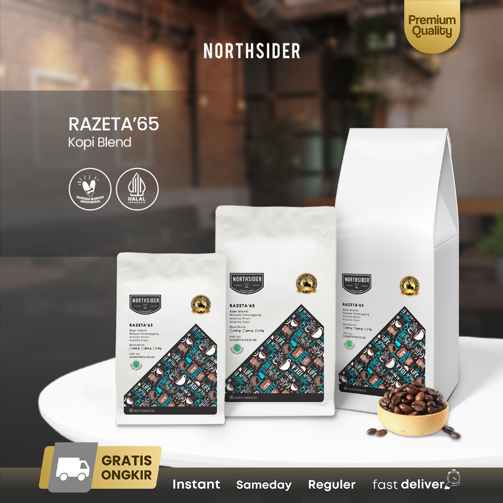 

Original Kopi arabika robusta Razeta'65 Espresso Blend kopi susu