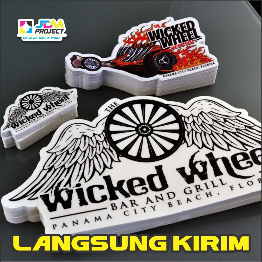 JDM Project - Stiker Diecut / potong putus vinyl Holo bentuk sesuai pola gambar design suka suka mur