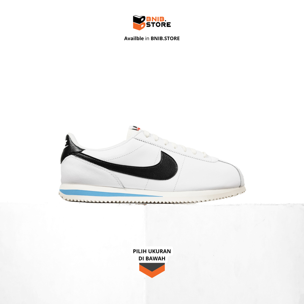 Sepatu Sneaker Nike Cortez White Photo Blue [DM4044 100] Original