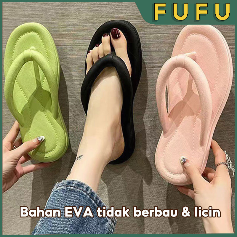 FUFU Sandal santai / sandal EVA / sandal jepit ringan / sandal rumah empuk / sandal korea / sandal p