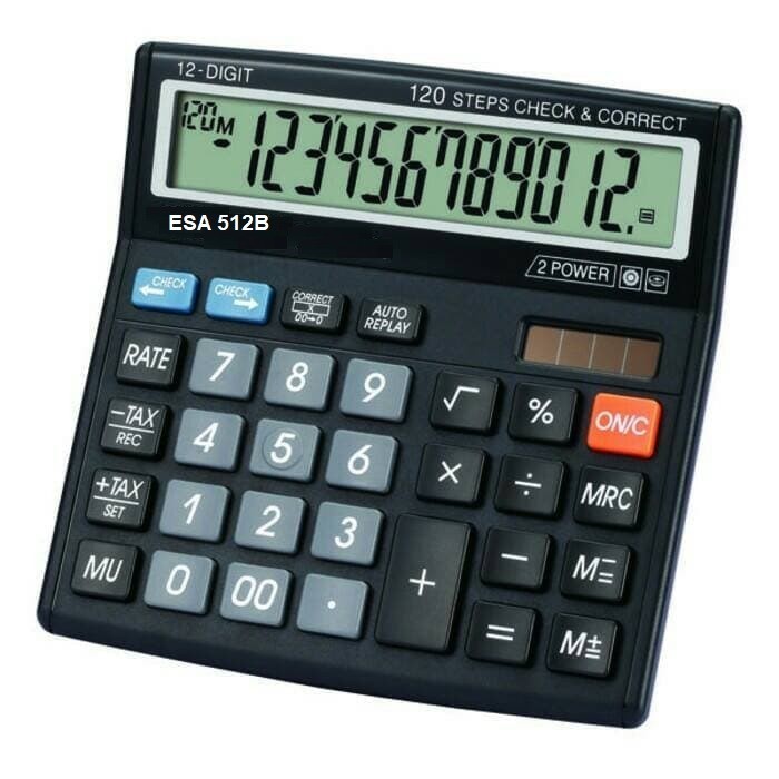 

NEW HD Promo Diskon Kalkulator Terlaris Merk Esa 12 Digit Angka Check Dan Correct /Citizen/MGM27