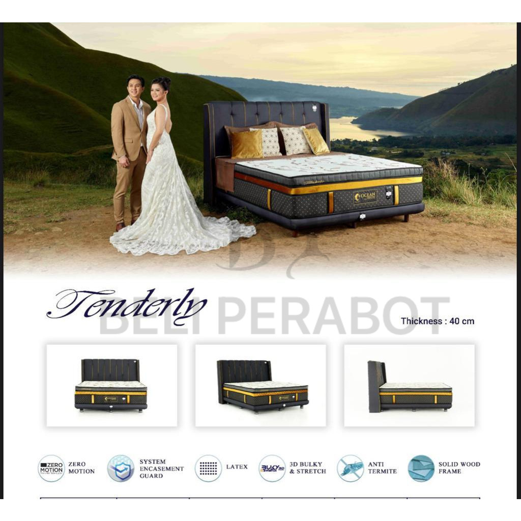 [ PERABOTKU28 ] Matras Kasur Springbed LATEX Ocean TENDERLY