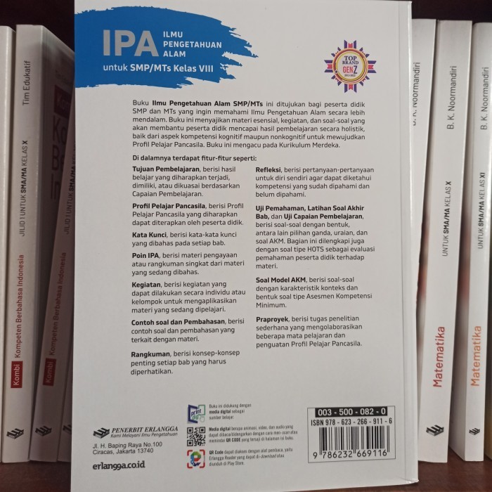 

BUKU IPA KELAS 2 8 VIII SMP ERLANGGA KURIKULUM MERDEKA