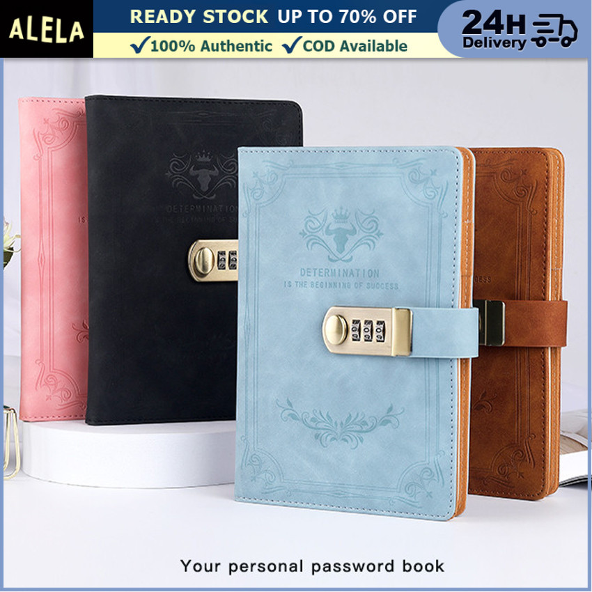 

Notebook Password Kunci Kode Angka Buku Agenda Buku Catatan Harian Cover Kulit Diary Book Ukuran A5