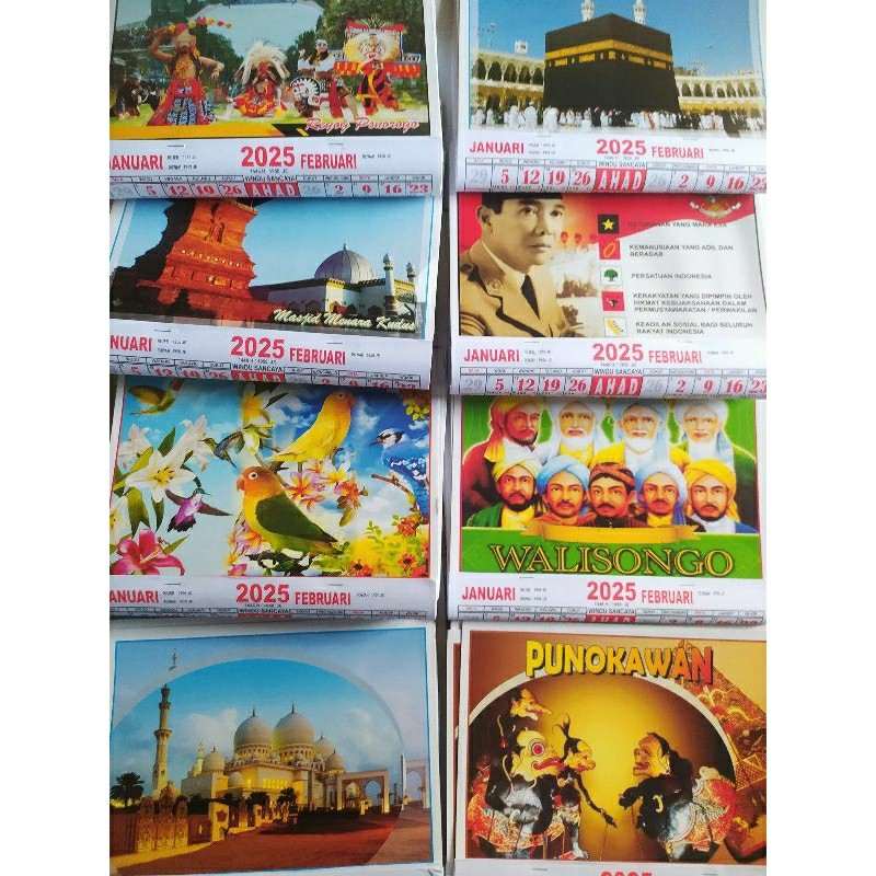 

Kalender Jawa Wuku Weton Kecil 2025 / Kalender Pasaran 2025 39x28cm