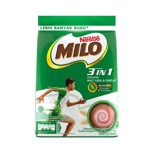 

Susu Milo 3 In 1 Pouch 1000 Gram