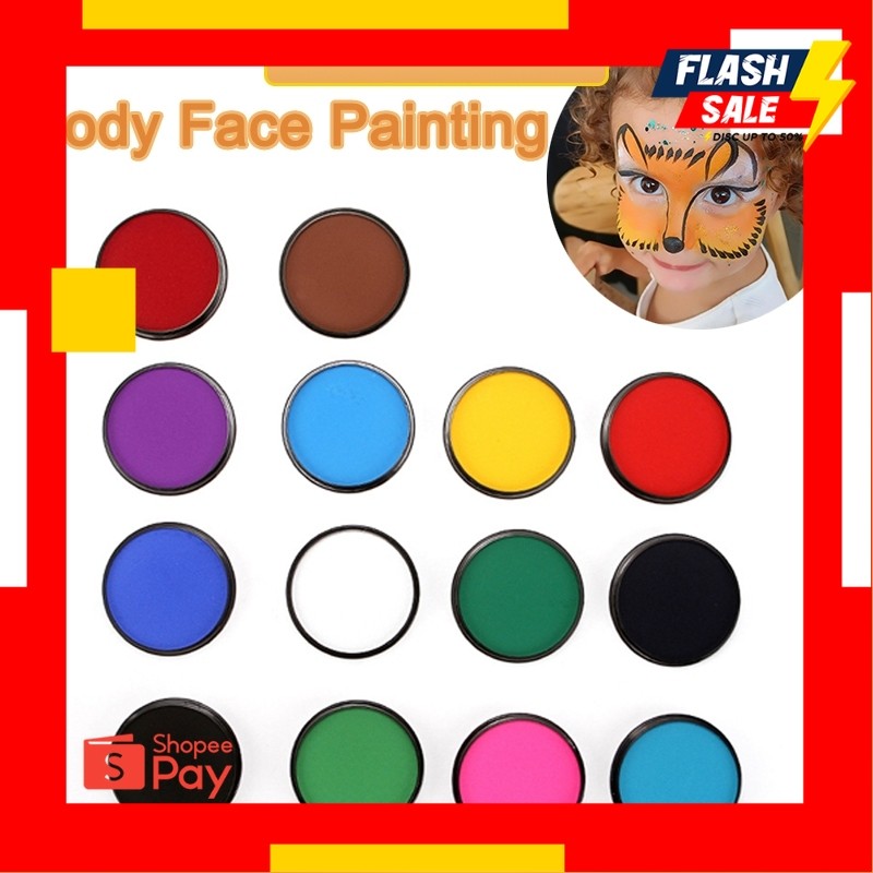 HALOWEEN 10.10 |  Face Body Painting 30g Cat Wajah dan Badan Make Up water-base Cosplay Halloween Pa