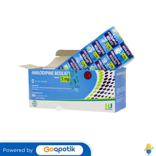 Amlodipine Besilate Hexpharm 5 Mg Box 100 Tablet