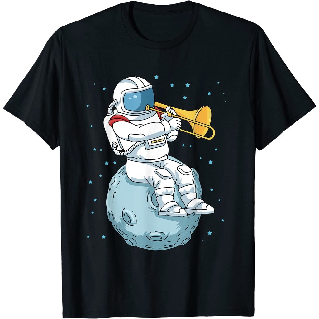 Baju Kaos Dewasa Trombone Gift Jazz Music Marching Band T-Shirt